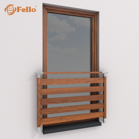 Balustrada francuska Classic 5 Imitacja drewna