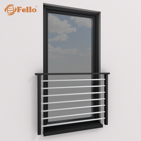 Balustrada francuska Standard RAL – malowana w całości