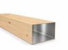Profil aluminiowy 150x100x3 R0,5 - Imitacja drewna