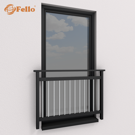 Balustrada francuska Modern RAL – malowana w całości