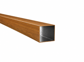 Profil aluminiowy 60x60x3 R0,5 - Imitacja drewna