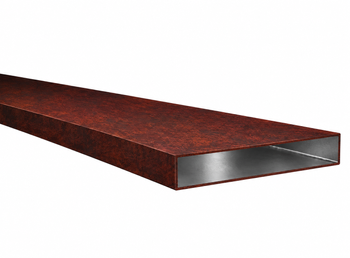 Profil aluminiowy 200x20x2 R0,5 - Imitacja corten