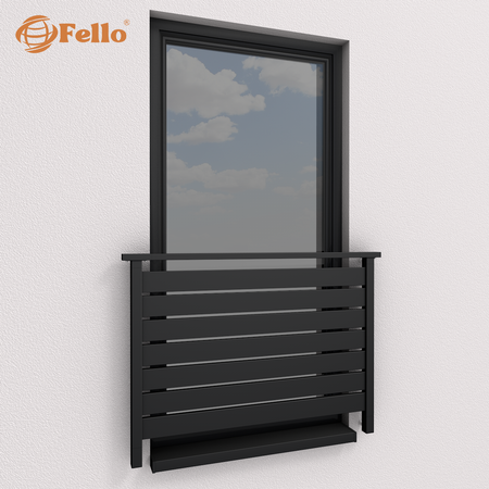 Balustrada francuska Classic 7 RAL – malowana w całości