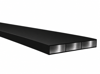 Profil aluminiowy 300x20x2 R0,5 z przegrodą - RAL