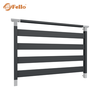 Balustrada francuska Classic 4 RAL – wstawki ze stali nierdzewnej