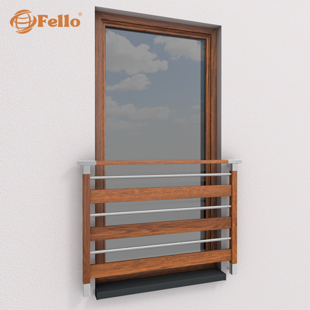 Balustrada francuska Diverse Imitacja drewna