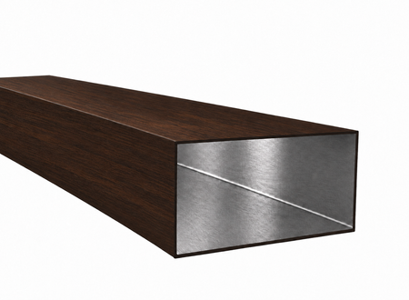 Profil aluminiowy 200x100x2,5 R0,5 - Imitacja drewna