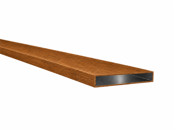 Profil aluminiowy 100x25x2 R0,5 - Imitacja drewna