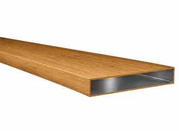 Profil aluminiowy 140x18x2 R0,5 - Imitacja drewna