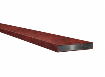 Profil aluminiowy 100x25x1,2 R2,5 - Imitacja corten