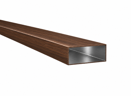 Profil aluminiowy 60x20x2 R0,5 - Imitacja drewna