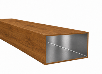 Profil aluminiowy 200x100x4 R0,5 - Imitacja drewna