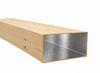 Profil aluminiowy 200x100x2,5 R0,5 - Imitacja drewna