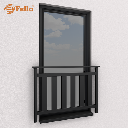 Balustrada francuska Prestige RAL – malowana w całości