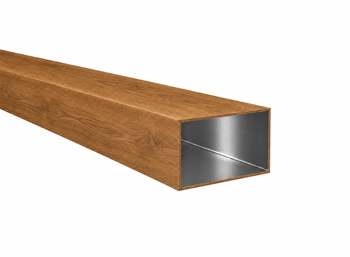 Profil aluminiowy 80x50x2 R0,5 - Imitacja drewna