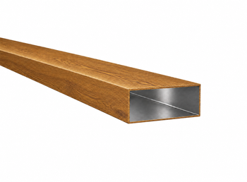 Profil aluminiowy 80x40x2 R0,5 - Imitacja drewna