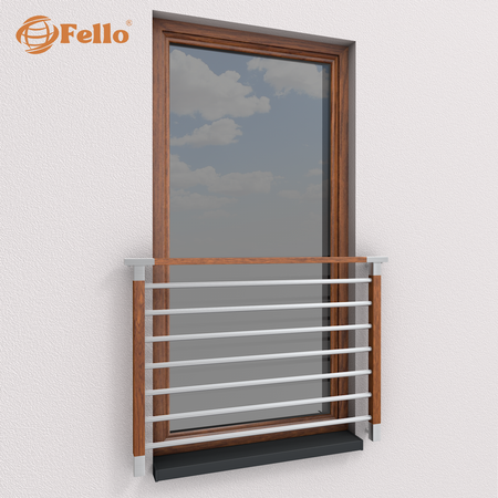 Balustrada francuska Standard Imitacja drewna