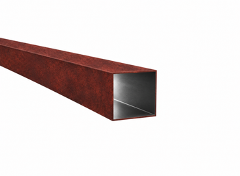 Profil aluminiowy 30x30x2 R0,5 - Imitacja corten