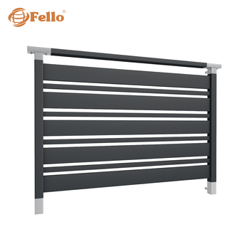 Balustrada francuska Classic MIX RAL – wstawki ze stali nierdzewnej