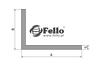 Kątownik aluminiowy 80x40x4 R0,5 - RAL