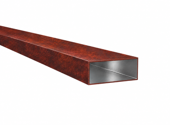 Profil aluminiowy 50x25x2 R0,5 - Imitacja corten