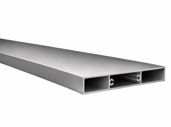 Profil aluminiowy 100x20x1,5 R0,5 z przegrodą - Surowy