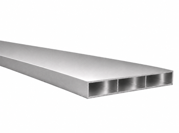 Profil aluminiowy 250x20x2 R0,5 z przegrodą - Surowy