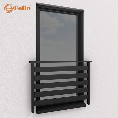 Balustrada francuska Classic 5 RAL – malowana w całości