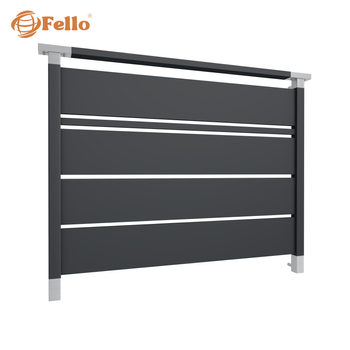 Balustrada francuska Solid 109 RAL – wstawki ze stali nierdzewnej