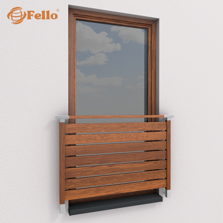 Balustrada francuska Classic 7 Imitacja drewna