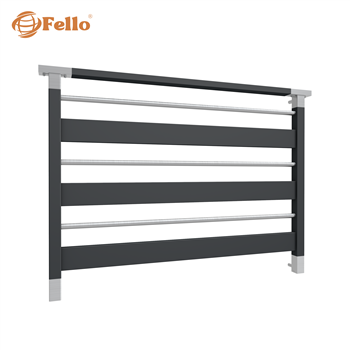 Balustrada francuska Diverse RAL – wstawki ze stali nierdzewnej