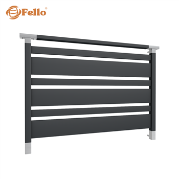 Balustrada francuska SIMPLE Mix RAL – wstawki ze stali nierdzewnej