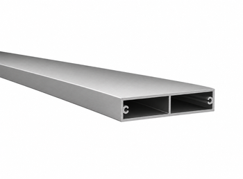 Profil aluminiowy 80x20x1,5 R0,5 z przegrodą - Surowy