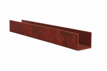 Ceownik aluminiowy 80x40x5 R0,5 - Imitacja corten