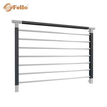 Balustrada francuska Standard RAL – wstawki ze stali nierdzewnej