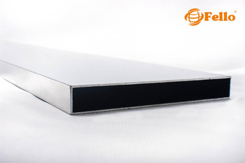 Profil aluminiowy 200x20x2 R0,5 - Imitacja drewna